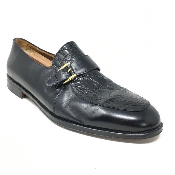Mezlan Loafers Shoes Size 12 W Black Crocodile main image 10
